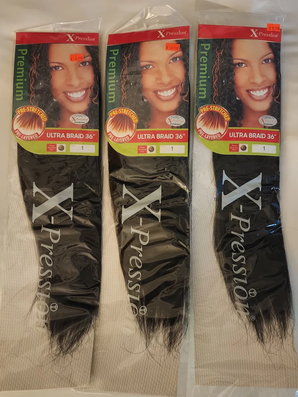 13 Packs Braiding Hair – X-Pression / RastAfri – Colors 1 & 1B